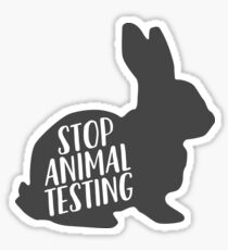 Stop Animal Testing + Foodie Food Restaurant Sticker