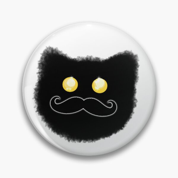 Item preview, Kuroneko with Mustache. designed and sold by MichiJowi.