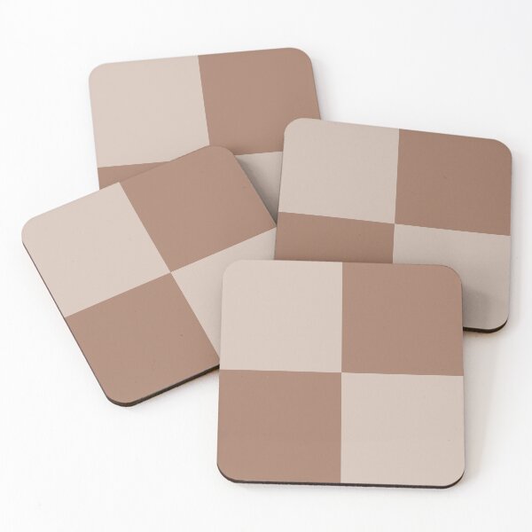Item preview, Pantone Color of the Year 2025: Mocha Mousse Checkered Pattern Design designed and sold by junkydotcom.