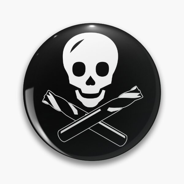 Item preview, Skull and crossed endmills, single colour designed and sold by CB Photography and Design.