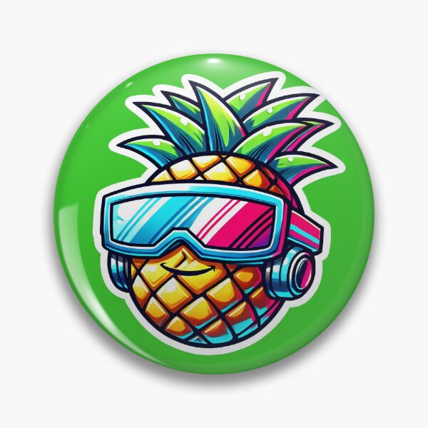 Item preview, Futuristic Pineapple: Bold, Vibrant, and Playful designed and sold by shrolts.
