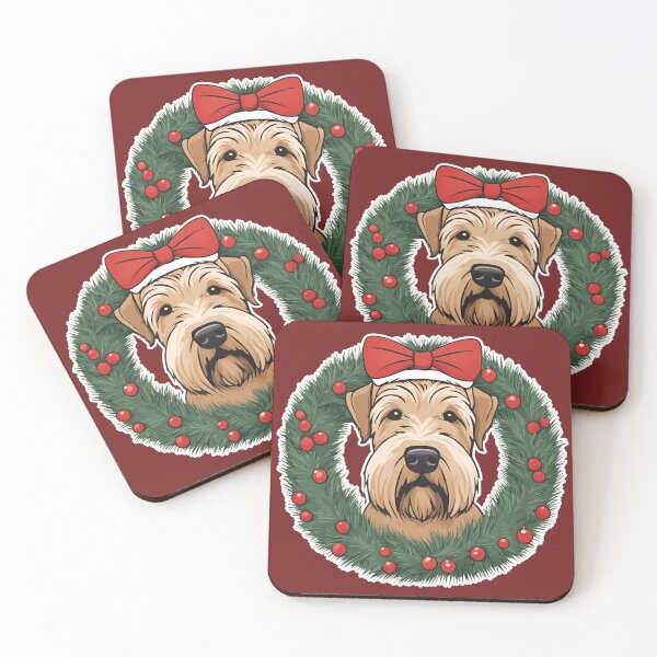 Item preview, Feliz Navidad: edición de nariz de terrier de trigo de pelo suave designed and sold by GoodyPaws.