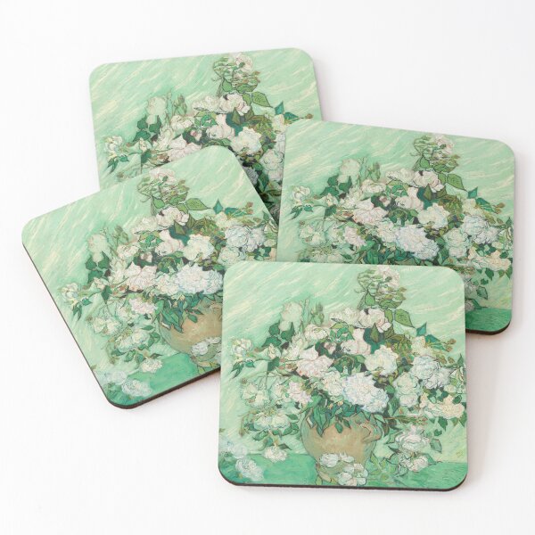 Item preview, Vincent van Gogh : Still Life Vase with Pink Roses (1890) designed and sold by YNTDigitalHouse.