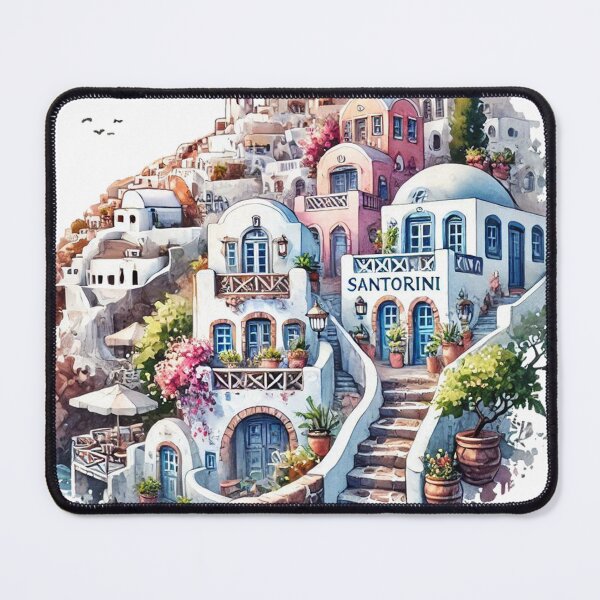 Item preview, Retro Santorini Beach Island designed and sold by vectcd.