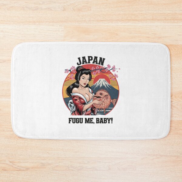Item preview, Fugu me, baby, blowfish, Mount Fuji, Japan, Kimono, Japanese, funnyfits70, Humor, Funny, retro, vintage, funny quotes, animal humor, designed and sold by FunnyFits70.