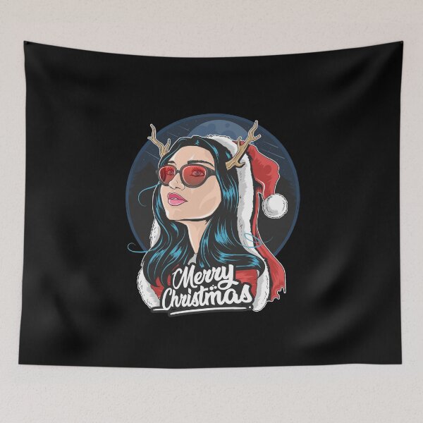Item preview, Stylish Santa Girl Portrait designed and sold by Jackson-Will.