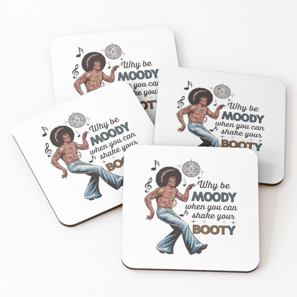 Item preview, Moody versus Booty, dance, 70s, Afro, disco, funk, funnyfits70, Humor, Funny, retro, vintage, funny quotes, animal humor, designed and sold by FunnyFits70.