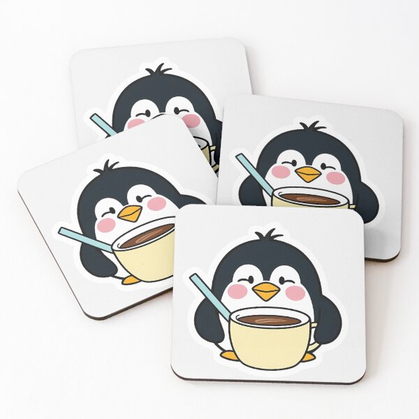 Item preview, Penguin having coffee | Coffee lover | Caffeine | Gobble Gala  designed and sold by Kids GobbleGala.