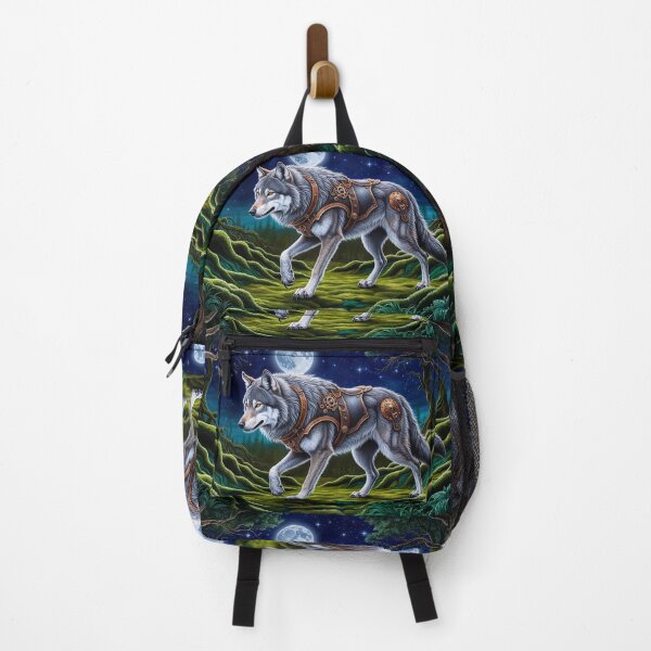Item preview, Timber Wolf, Forest and Moon designed and sold by Skye Ryan-Evans.