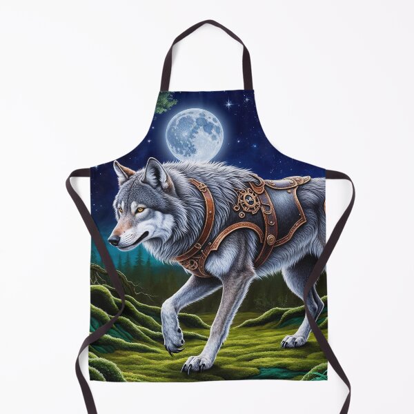 Item preview, Timber Wolf, Forest and Moon designed and sold by Skye Ryan-Evans.