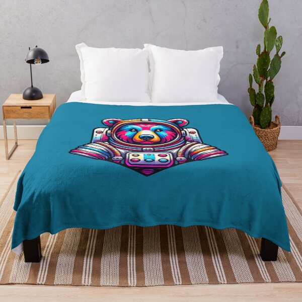 Item preview, Vibrant Astronaut Bear Design – Bold and Colorful Art with a Space Theme designed and sold by shrolts.
