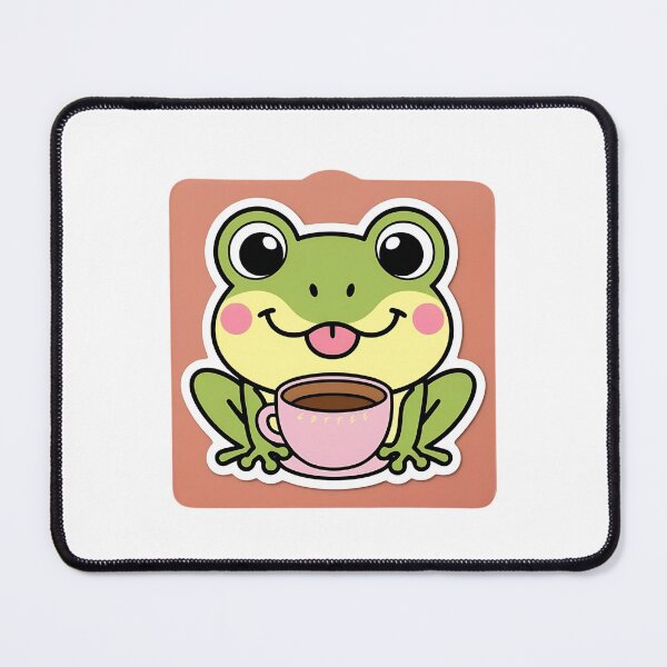 Item preview, Frog having coffee | Coffee lover | Caffeine | Gobble Gala  designed and sold by Kids GobbleGala.