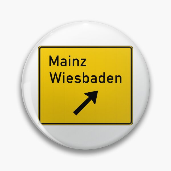 Item preview, Mainz Wiesbaden Yellow Signage designed and sold by PING 999 STUDIO.