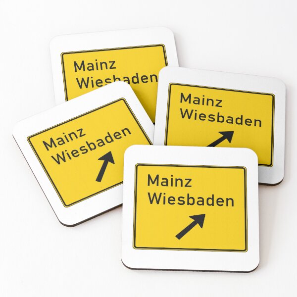 Item preview, Mainz Wiesbaden Yellow Signage designed and sold by RvinJo8.