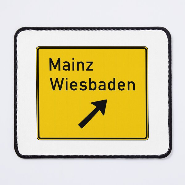 Item preview, Mainz Wiesbaden Yellow Signage designed and sold by RvinJo8.