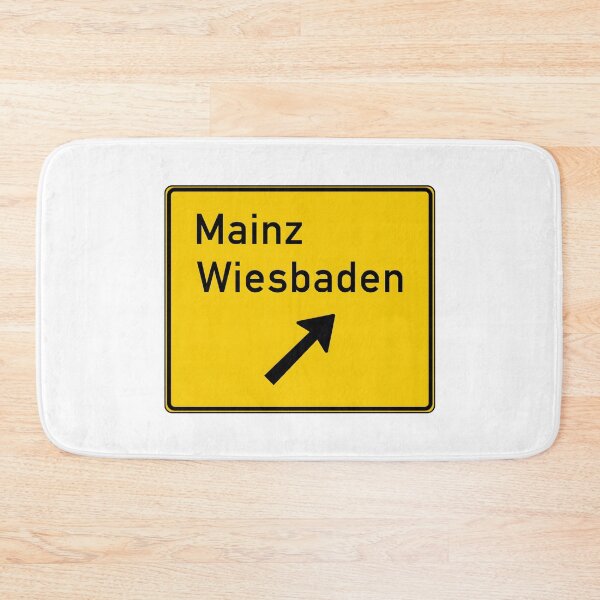 Item preview, Mainz Wiesbaden Yellow Signage designed and sold by RvinJo8.