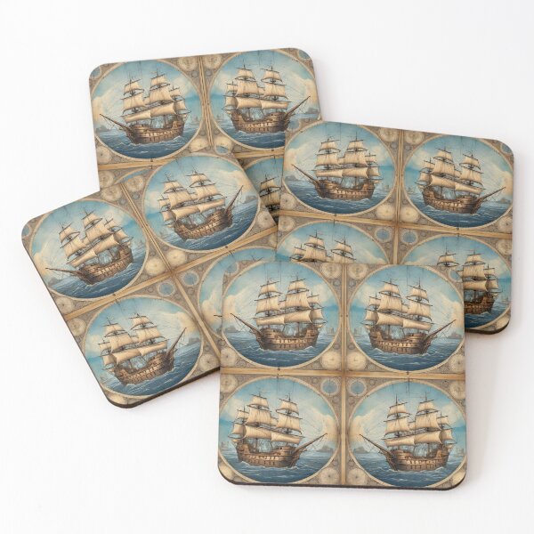 Item preview, C15th Sailing Ship Motif designed and sold by Skye Ryan-Evans.