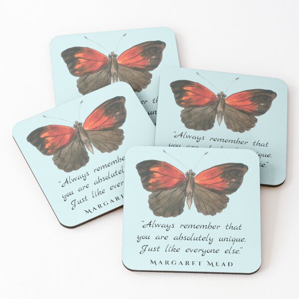 Item preview, Copy of Margaret Mead quote: Always remember that you are absolutely unique. Just like everyone else. designed and sold by artbleed.