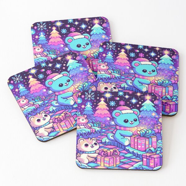 Item preview, Pixel Wonderland of Holographic Creatures – Perfect Holiday Gift designed and sold by Imaginarium of Chaos falcon88 .