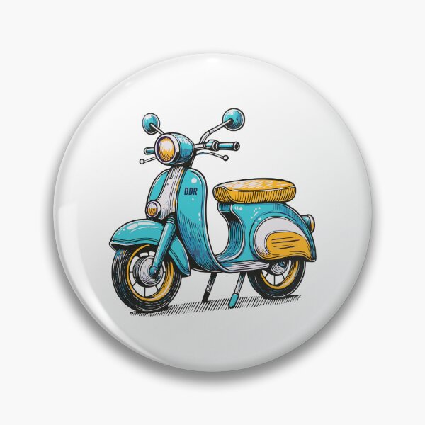 Item preview, GDR German Democratic Republic Moped – Vintage Charm in Retro Style designed and sold by Ingo Menhard.
