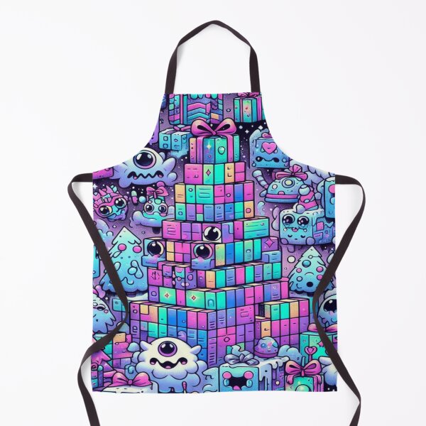 Item preview, Tetris of Winter Magic Creatures – Perfect Holiday Gift designed and sold by Imaginarium of Chaos falcon88 .