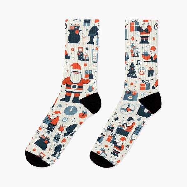 Item preview, Minimalist Santa Preparing Gifts designed and sold by CeammiShop.