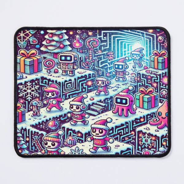 Item preview, Holographic Pixel Maze of Magic Presents – Perfect Holiday Gift designed and sold by Imaginarium of Chaos falcon88 .