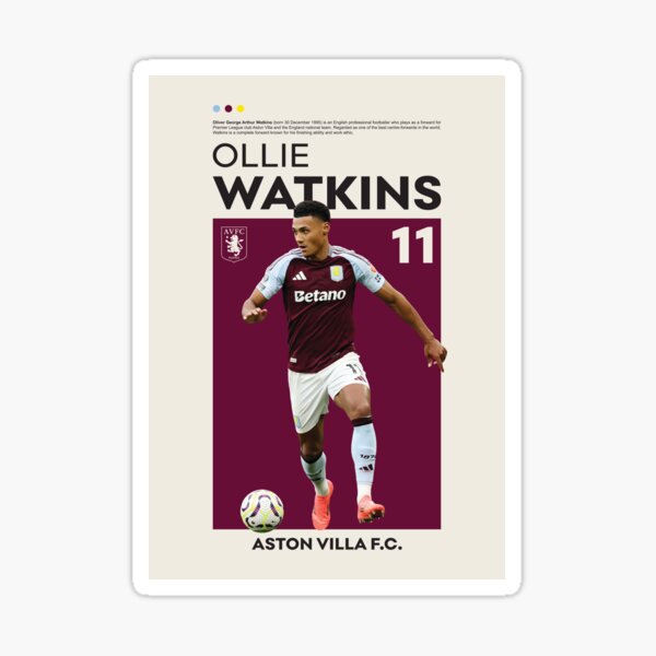 Artikel-Vorschau von Ollie Watkins, designt und verkauft von MertArtDesigns.