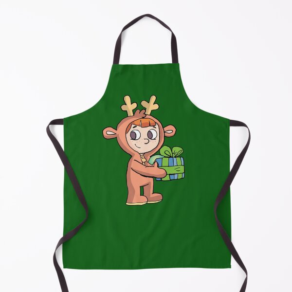 Item preview, boy in a reindeer costume holds a gift in his hands designed and sold by duxpavlic.