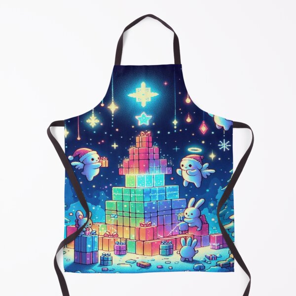 Item preview, Magical Tetris Winterland of Pixel Creatures – Perfect Holiday Gift designed and sold by Imaginarium of Chaos falcon88 .