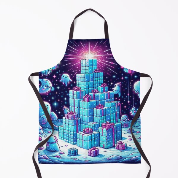 Item preview, Pixel Snow Creatures in a Tetris Wonderland – Perfect Holiday Gift designed and sold by Imaginarium of Chaos falcon88 .