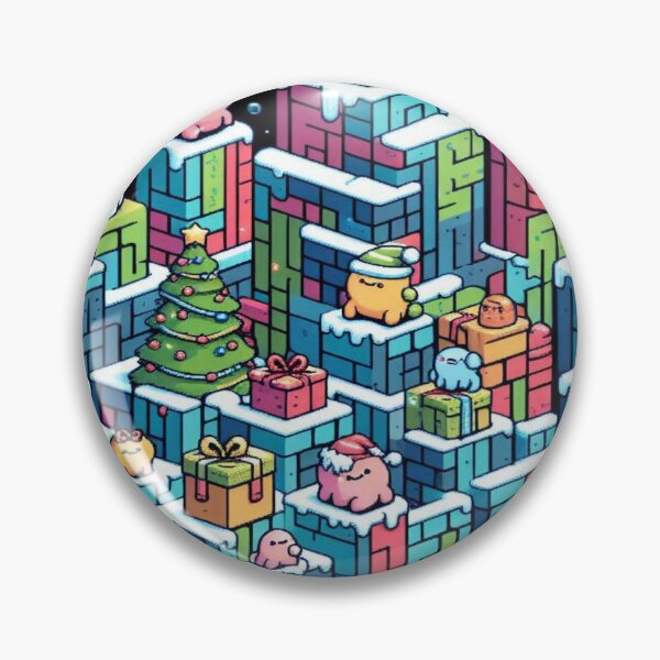 Item preview, Holographic Winter Maze of Joyful Presents – Perfect Holiday Gift designed and sold by Imaginarium of Chaos falcon88 .
