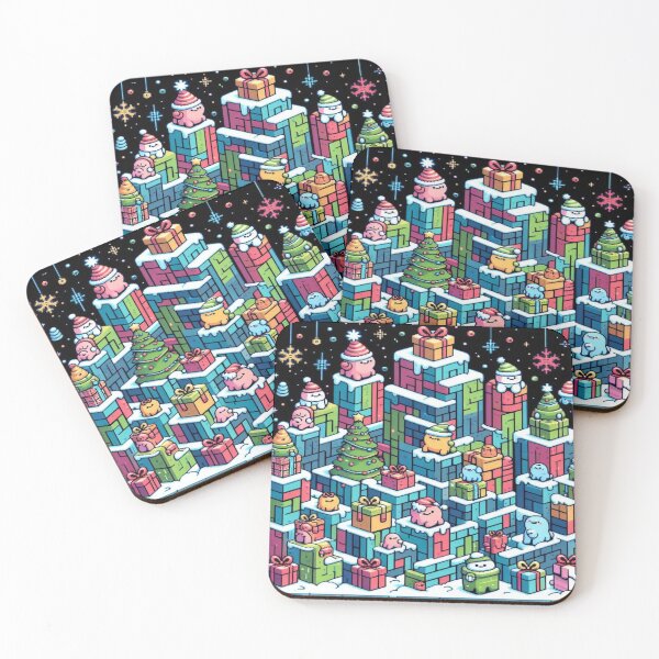 Item preview, Holographic Winter Maze of Joyful Presents – Perfect Holiday Gift designed and sold by Imaginarium of Chaos falcon88 .