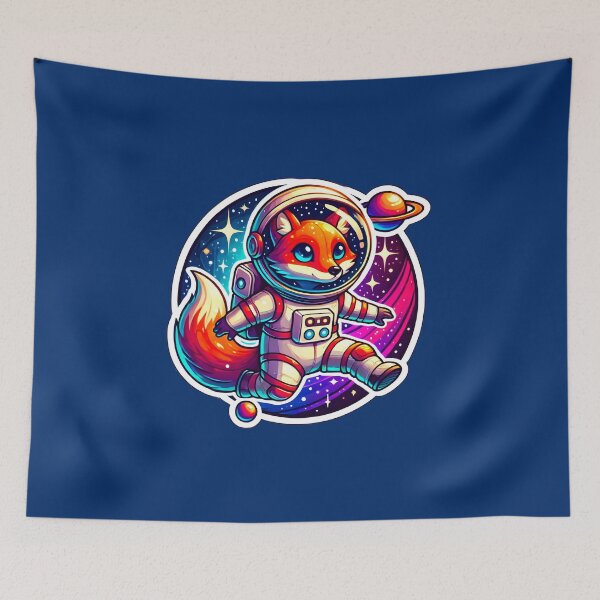Item preview, Space-Faring Fox: Cosmic Adventure Art designed and sold by shrolts.