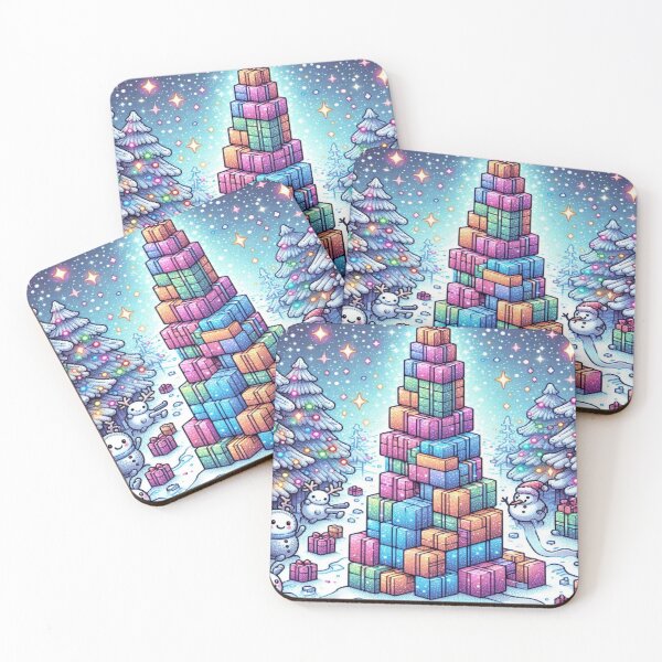Item preview, Holographic Winter Tetris Wonderland – Perfect Holiday Gift designed and sold by Imaginarium of Chaos falcon88 .