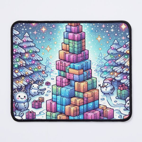 Item preview, Holographic Winter Tetris Wonderland – Perfect Holiday Gift designed and sold by Imaginarium of Chaos falcon88 .