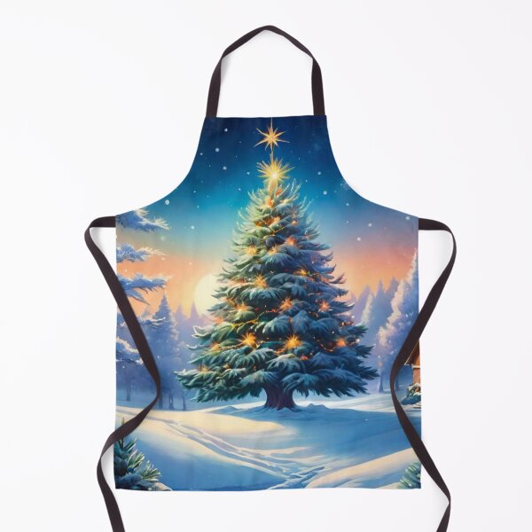 Item preview, Snowy Christmas Tree Glowing in Winter designed and sold by GrizzlyCollective.