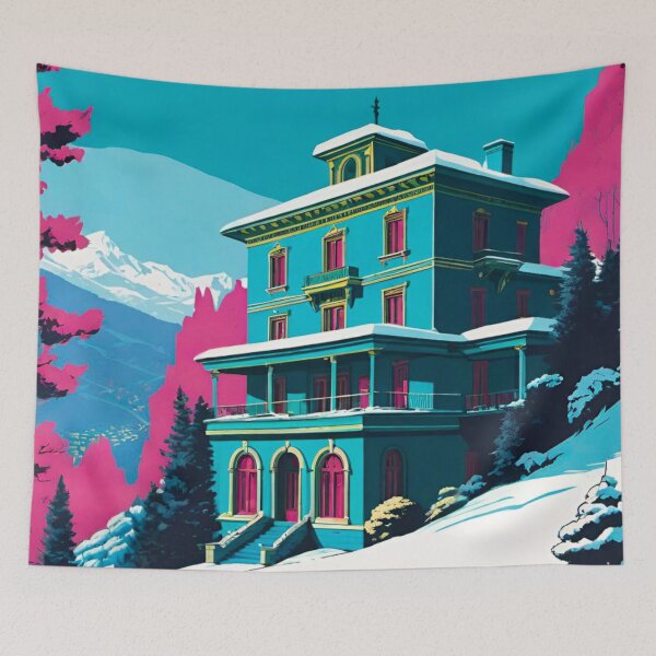 Item preview, Snowy French Village with Warm Chatter designed and sold by GrizzlyCollective.