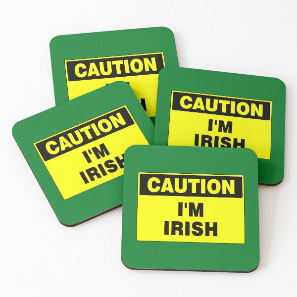 Item preview, CAUTION I'M IRISH, Yellow and Black Sign designed and sold by AASparksDesigns.