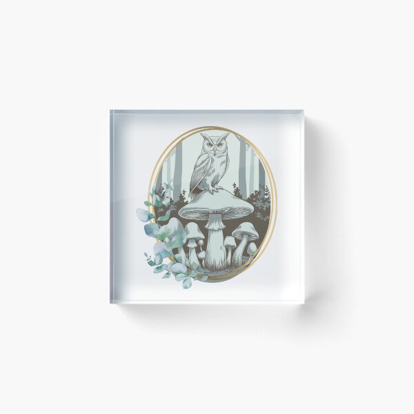 Item preview, Owl & Mushrooms designed and sold by MakeWayDesign.