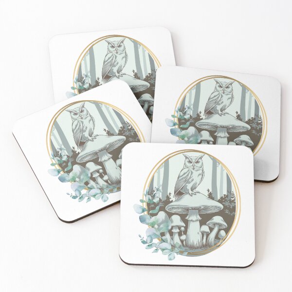 Item preview, Owl & Mushrooms designed and sold by MakeWayDesign.