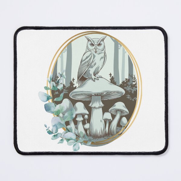 Item preview, Owl & Mushrooms designed and sold by MakeWayDesign.