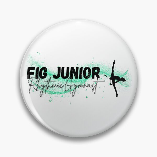 Item preview, FIG Junior Rhythmic Gymnast Green & Black designed and sold by DSurwill.