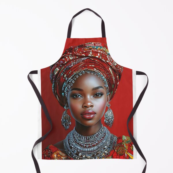 Item preview, Elegant portrait of a woman in vibrant traditional attire designed and sold by Artessie.