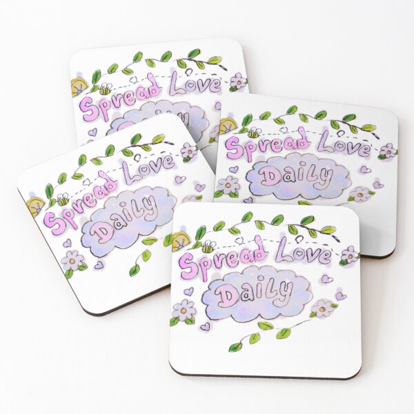Item preview, Spread Love Daily positive affirmation quotes  designed and sold by happiartworks .