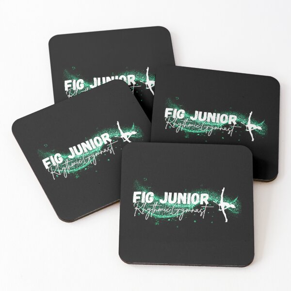 Item preview, FIG Junior Rhythmic Gymnast Green & White designed and sold by DSurwill.