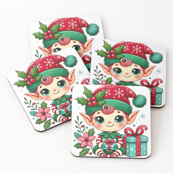 Item preview, cute little christmas elf designed and sold by nicnacc.