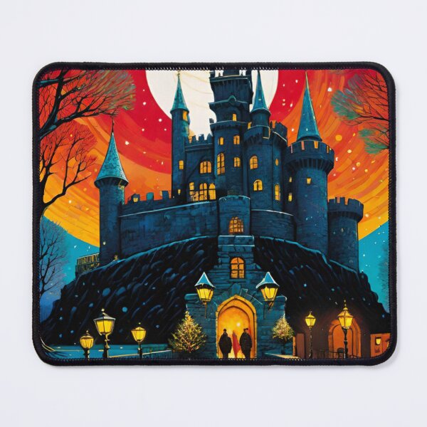 Item preview, Majestic Snowy Castle at Christmas Time designed and sold by GrizzlyCollective.