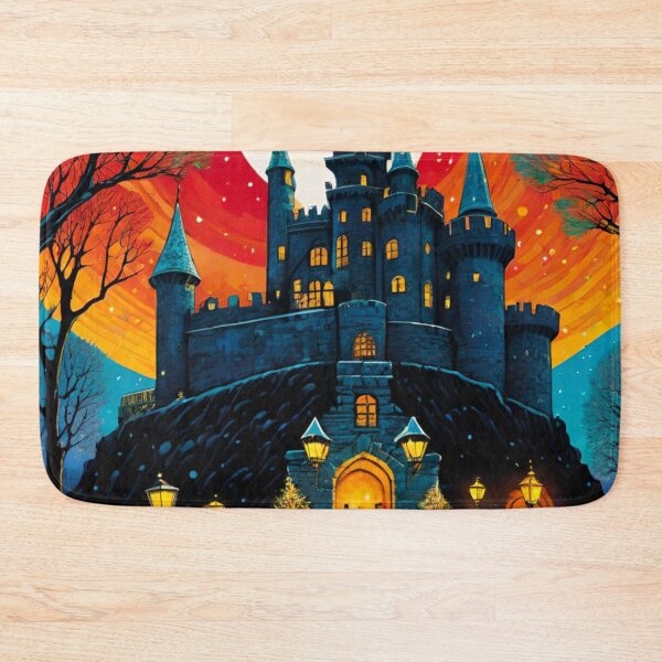 Item preview, Majestic Snowy Castle at Christmas Time designed and sold by GrizzlyCollective.