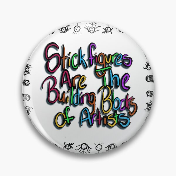 Item preview, Stick Figures Are The Building Blocks of Artists designed and sold by Pelagic-era48.